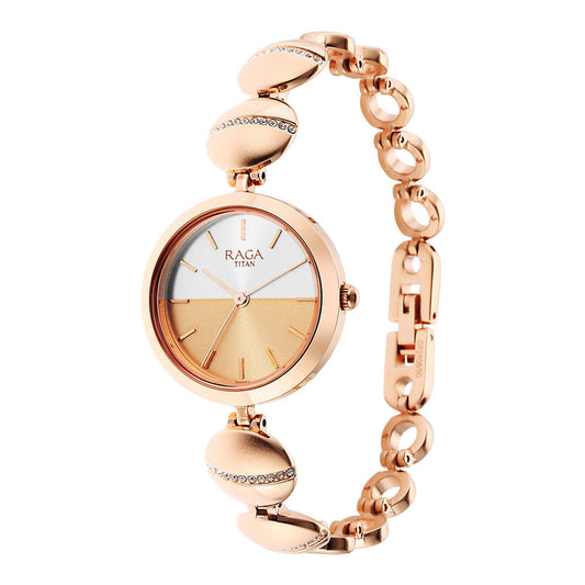 Raga Delight Silver Dial Metals Strap Watch-2606WM11