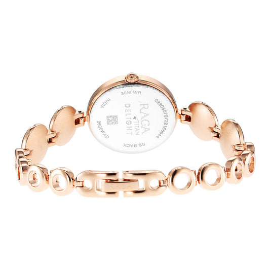 Raga Delight Silver Dial Metals Strap Watch-2606WM11