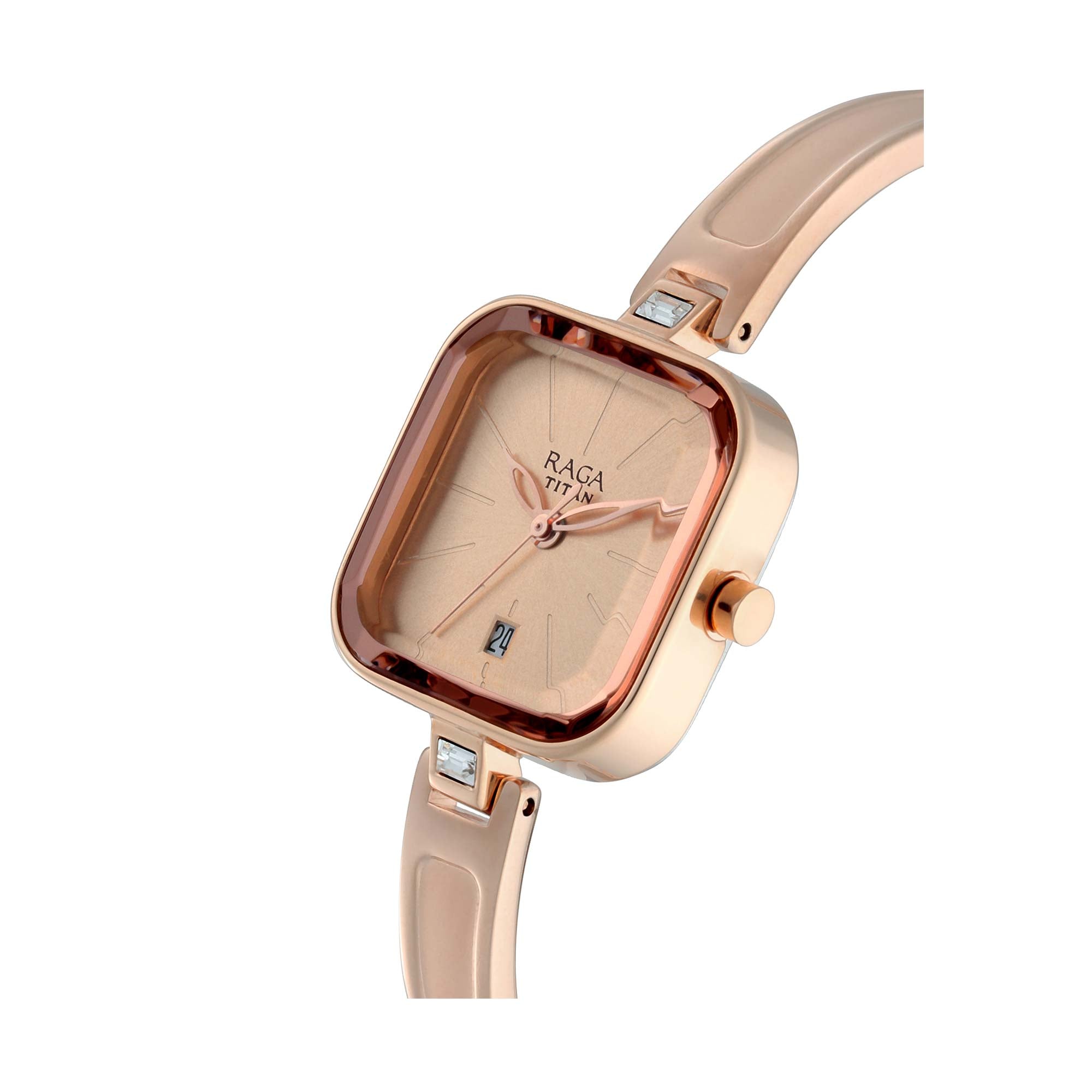 Titan Raga Viva Rose Gold Dial Analog Watch for Women-2607WM01