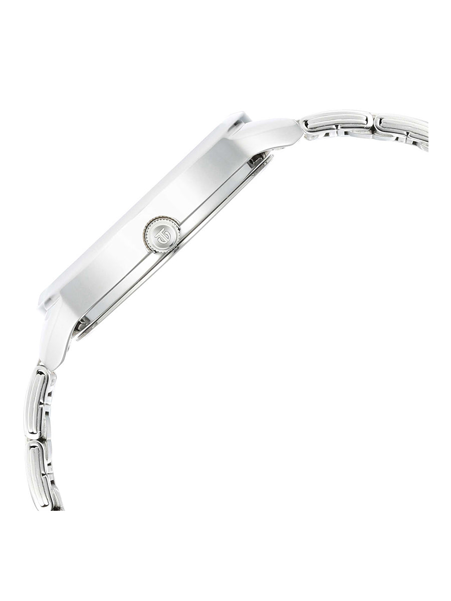 Titan Trendsetters Silver White Dial Analog Stainless Steel Strap Watch for Women