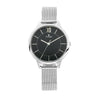 Titan Workwear Black Dial Stainless Steel Strap Watch for Women