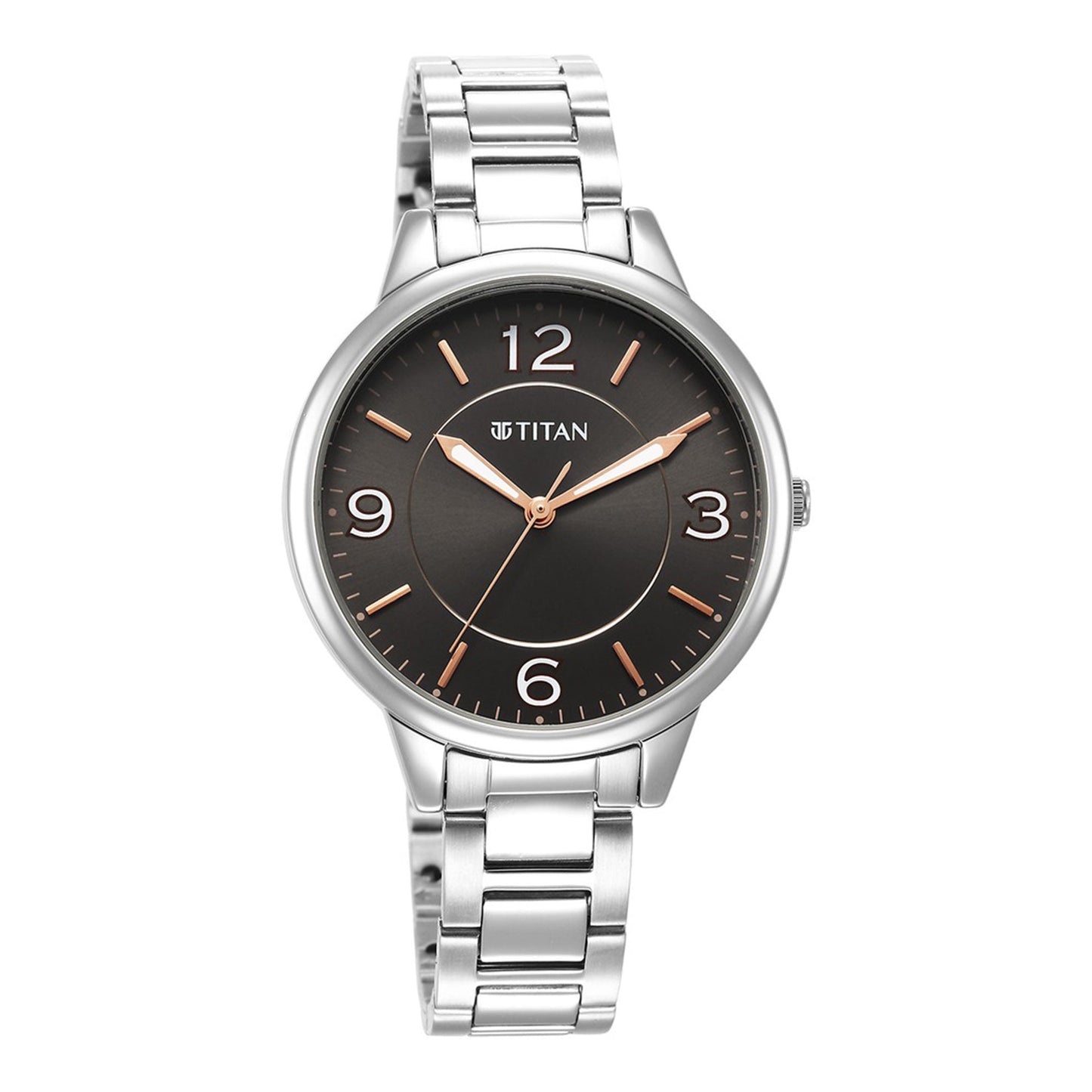 Titan Urban Anthracite Dial Analog Metal Strap watch for Women