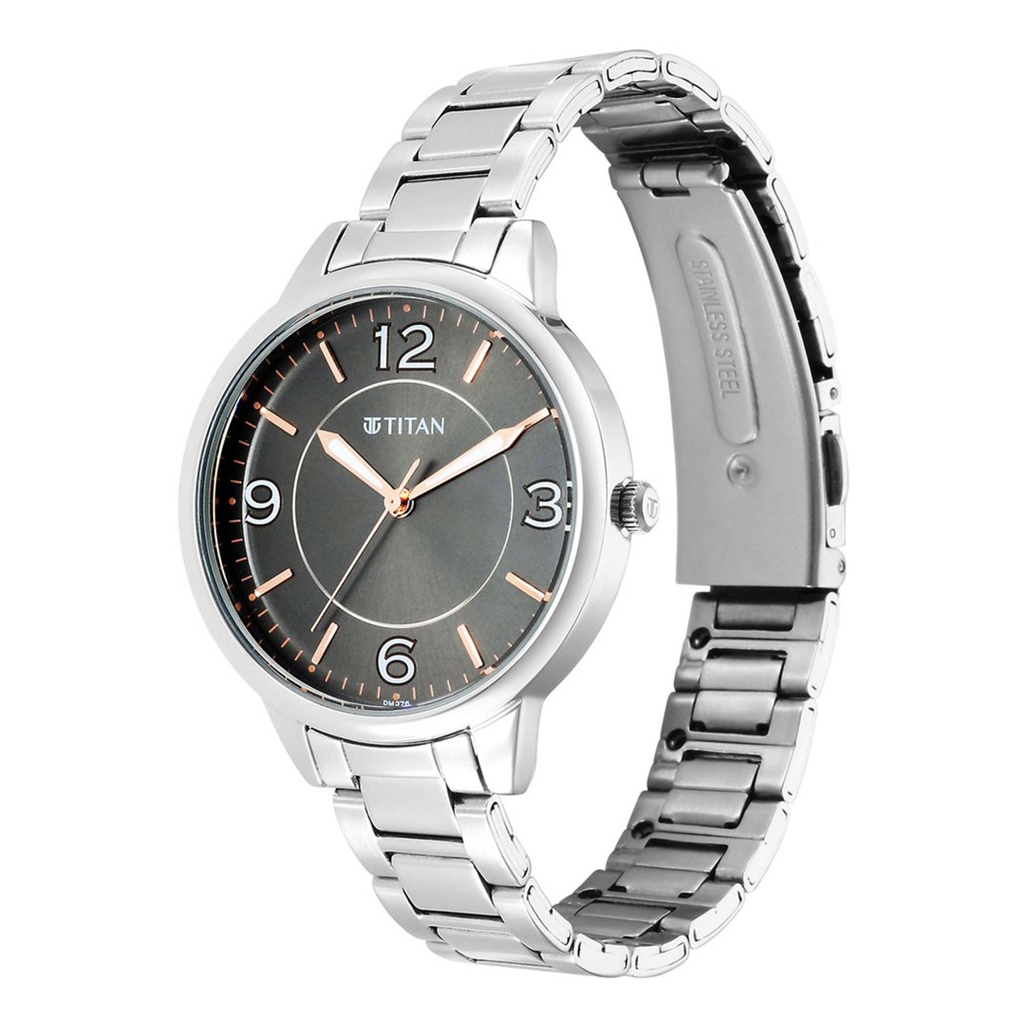 Titan Urban Anthracite Dial Analog Metal Strap watch for Women