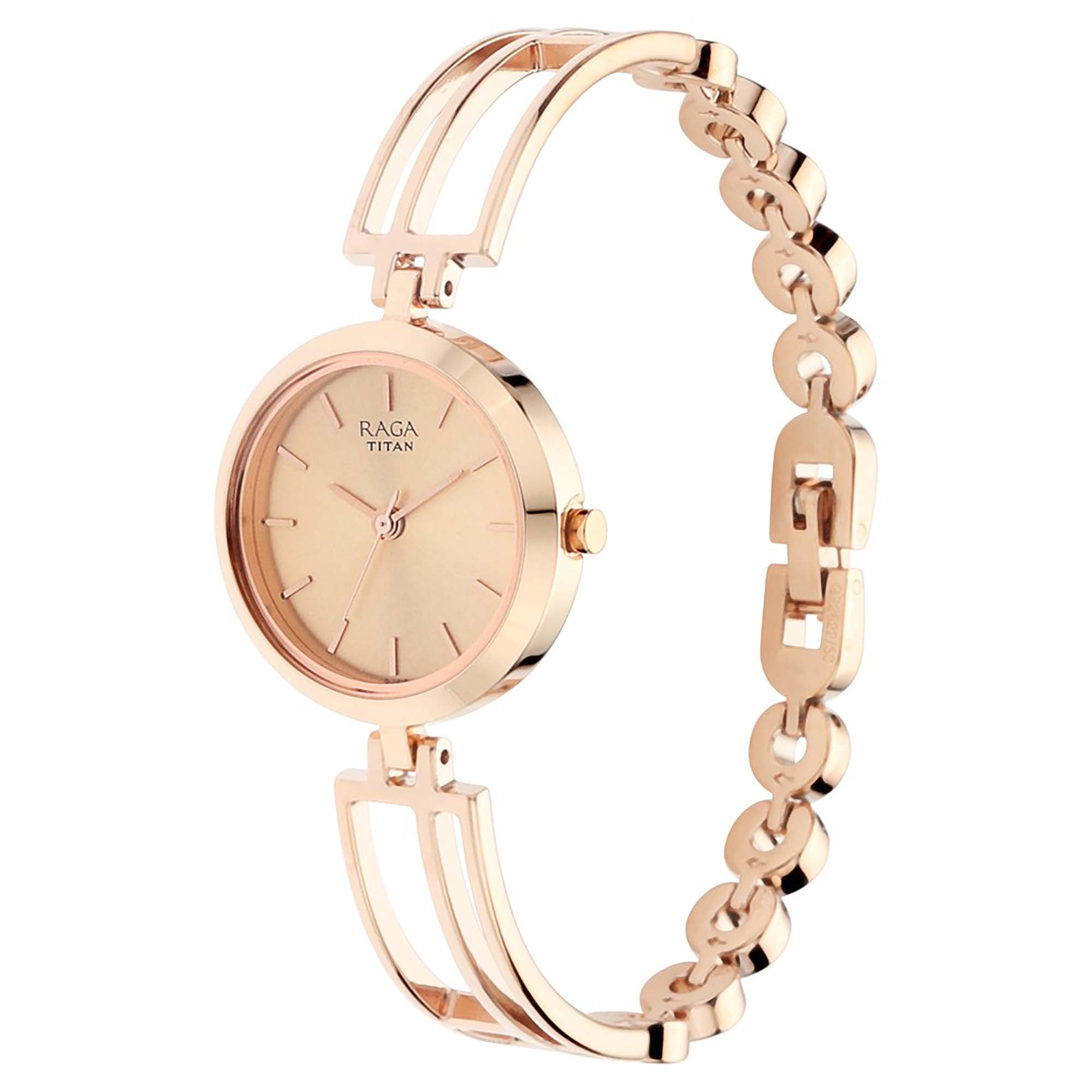 Raga Viva Rose Gold Dial Metal Strap Watch-2622WM01