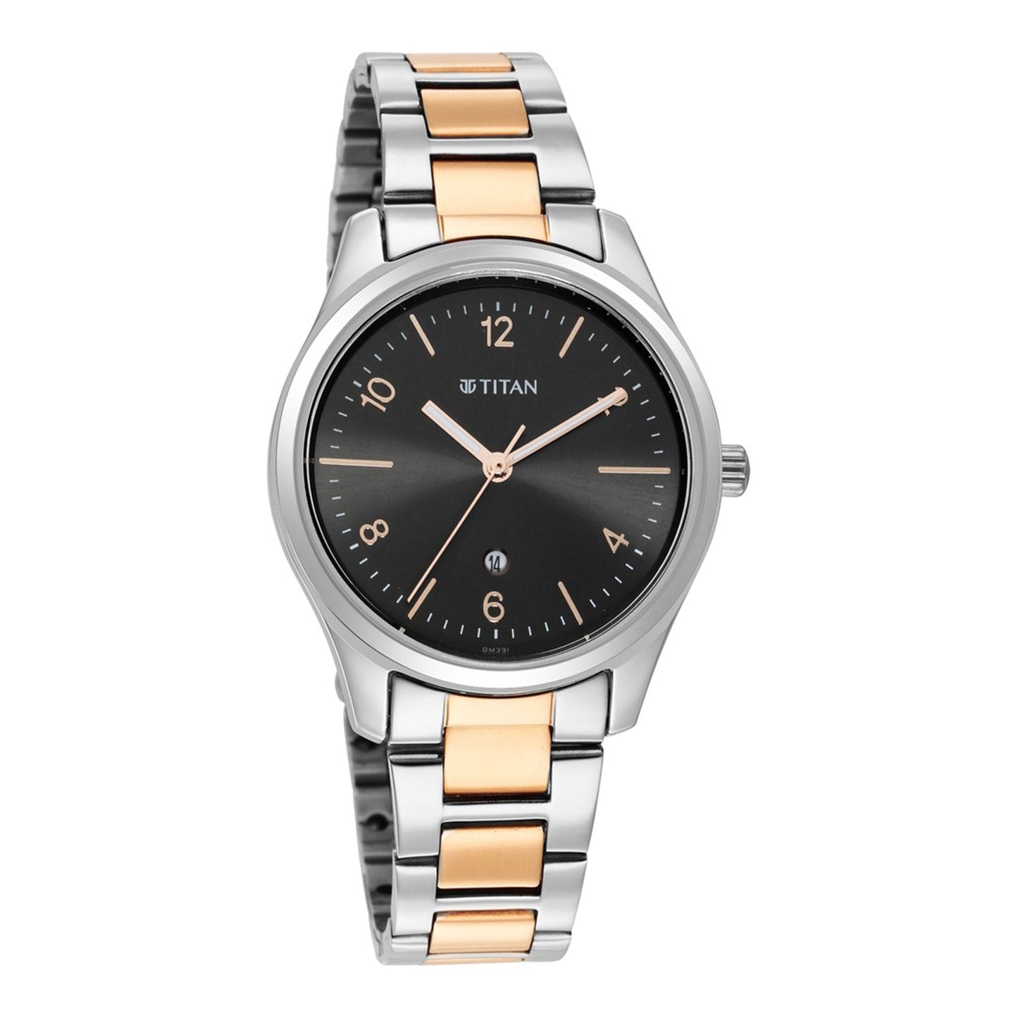 Titan Trendsetters Anthracite Dial Women Watch With Stainless Steel Strap