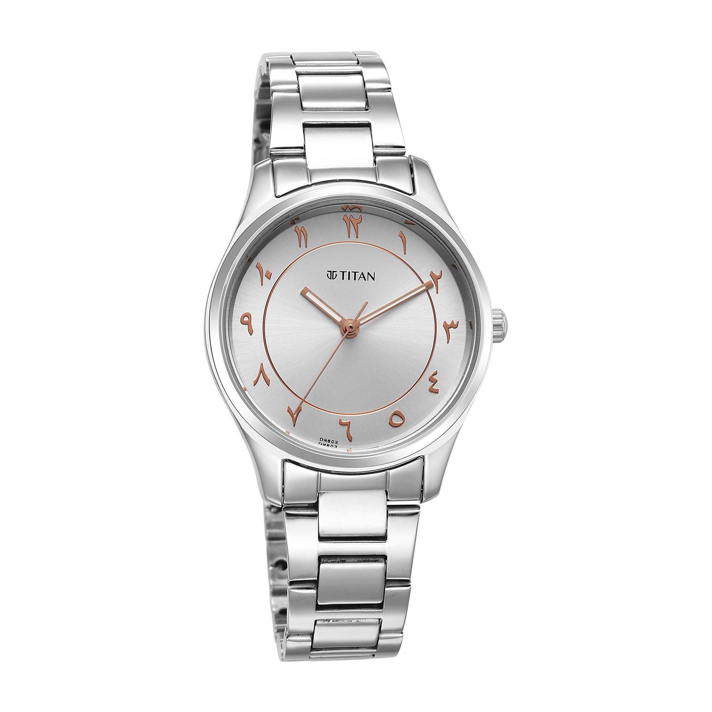 Titan Marhaba Silverwhite Dial Women Watch With Stainless Steel Strap