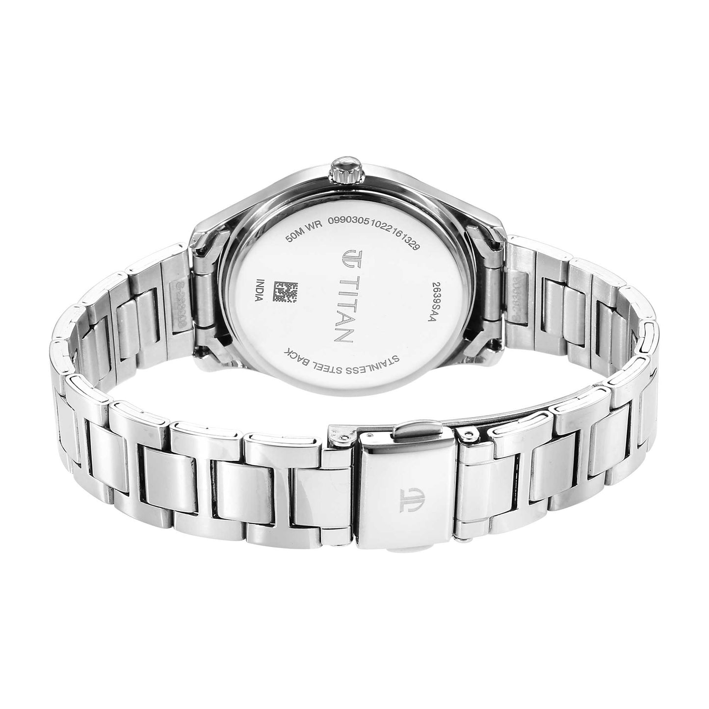 Titan Marhaba Silverwhite Dial Women Watch With Stainless Steel Strap