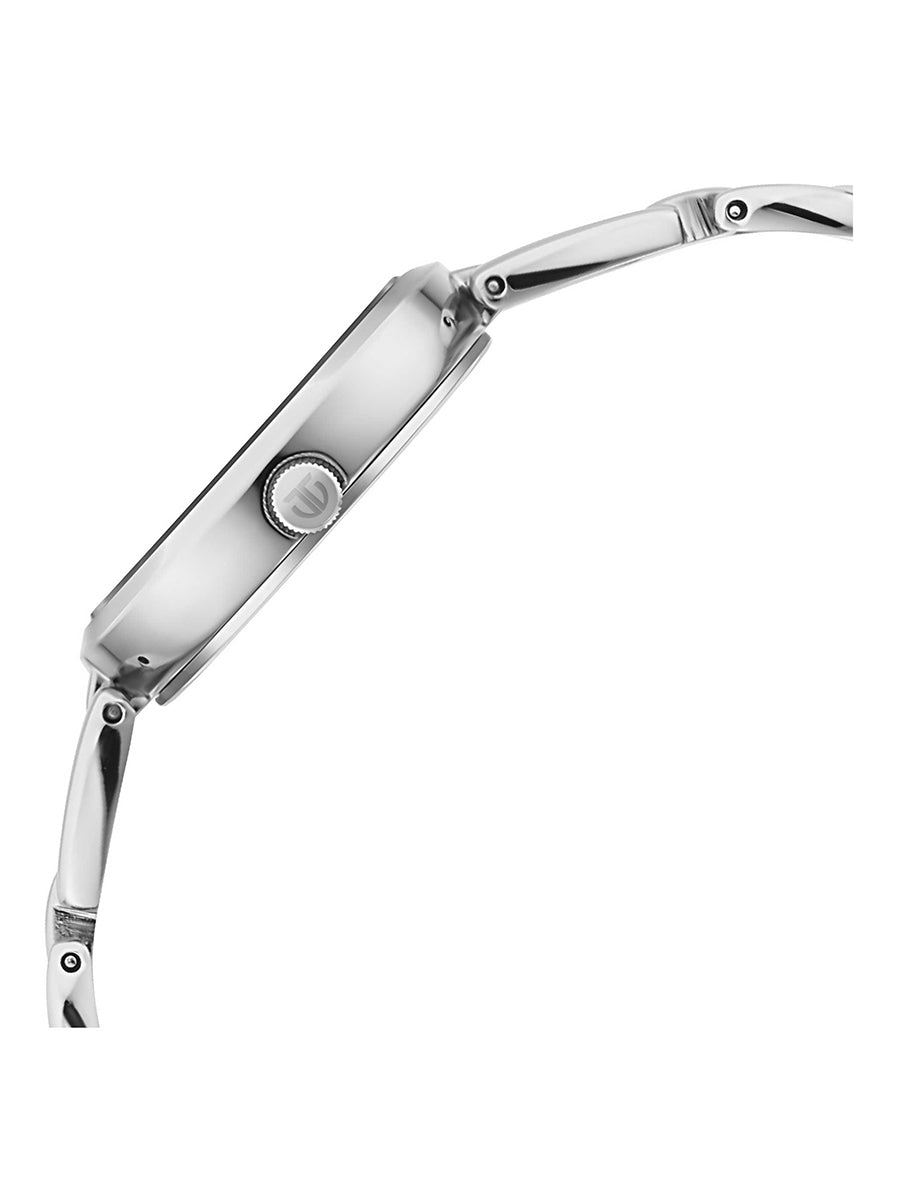 Jam Tangan Wanita Titan Raga Viva Analog Dail Biru dengan Tarikh Tali Logam Perak