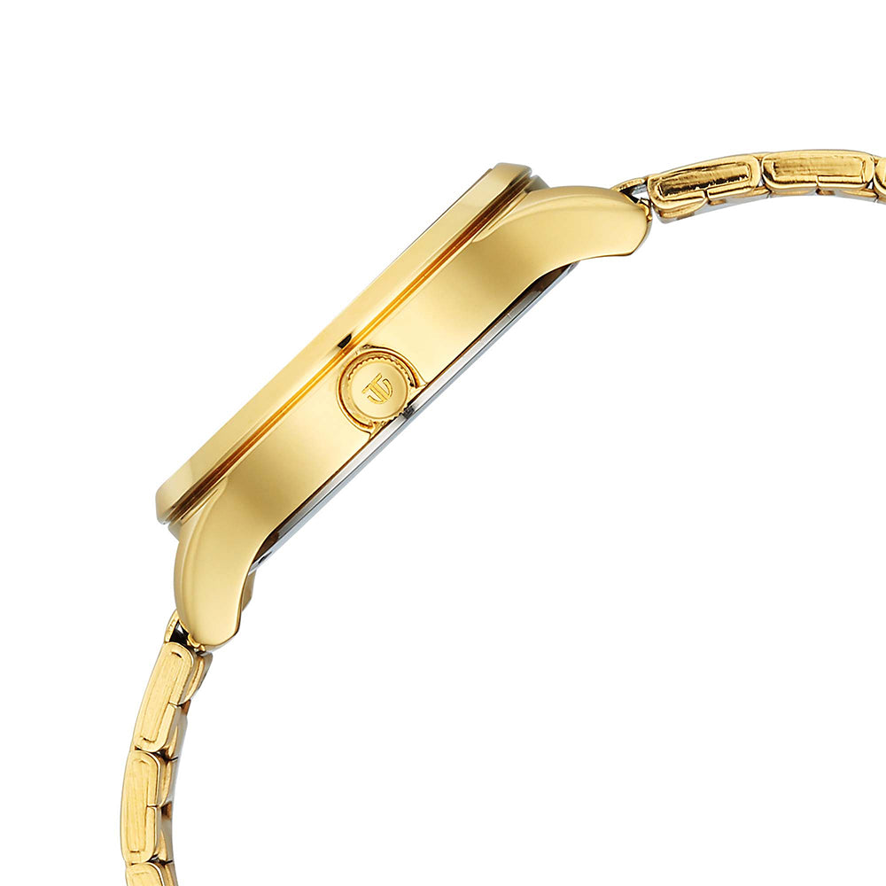 Titan Quartz White Dial Stainless Steel Strap Watch for Women