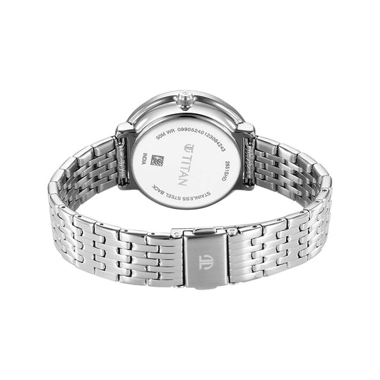 Titan Marhaba White Dial Stainless Steel Strap Watch for Women
