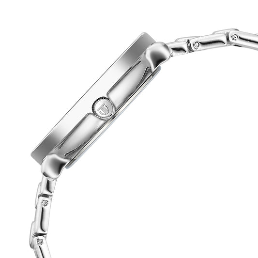 Titan Workwear Maroon Dial Metal Strap Watch for Women