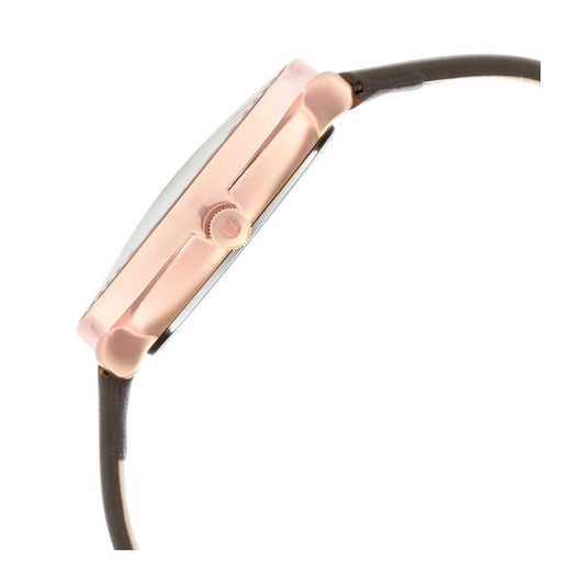 Titan Workwear Black Dial Women Watch With Leather Strap