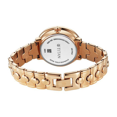 Jam Tangan Tali Logam Titan Workwear Grey Dial untuk Wanita