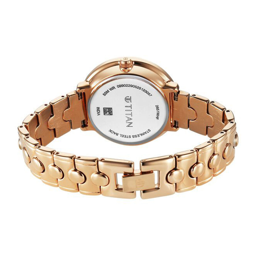 Jam Tangan Tali Logam Titan Workwear Grey Dial untuk Wanita