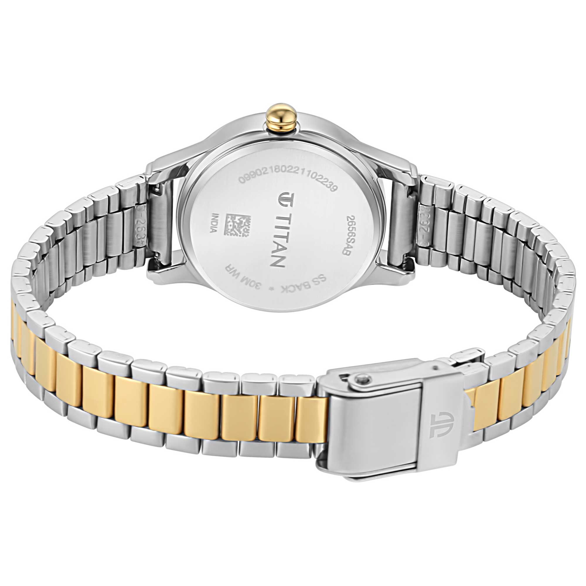 Titan Lagan Silver Dial Women Watch With Metal Strap