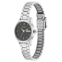 Titan Lagan Black Dial Metal Strap Watch 2656SM03