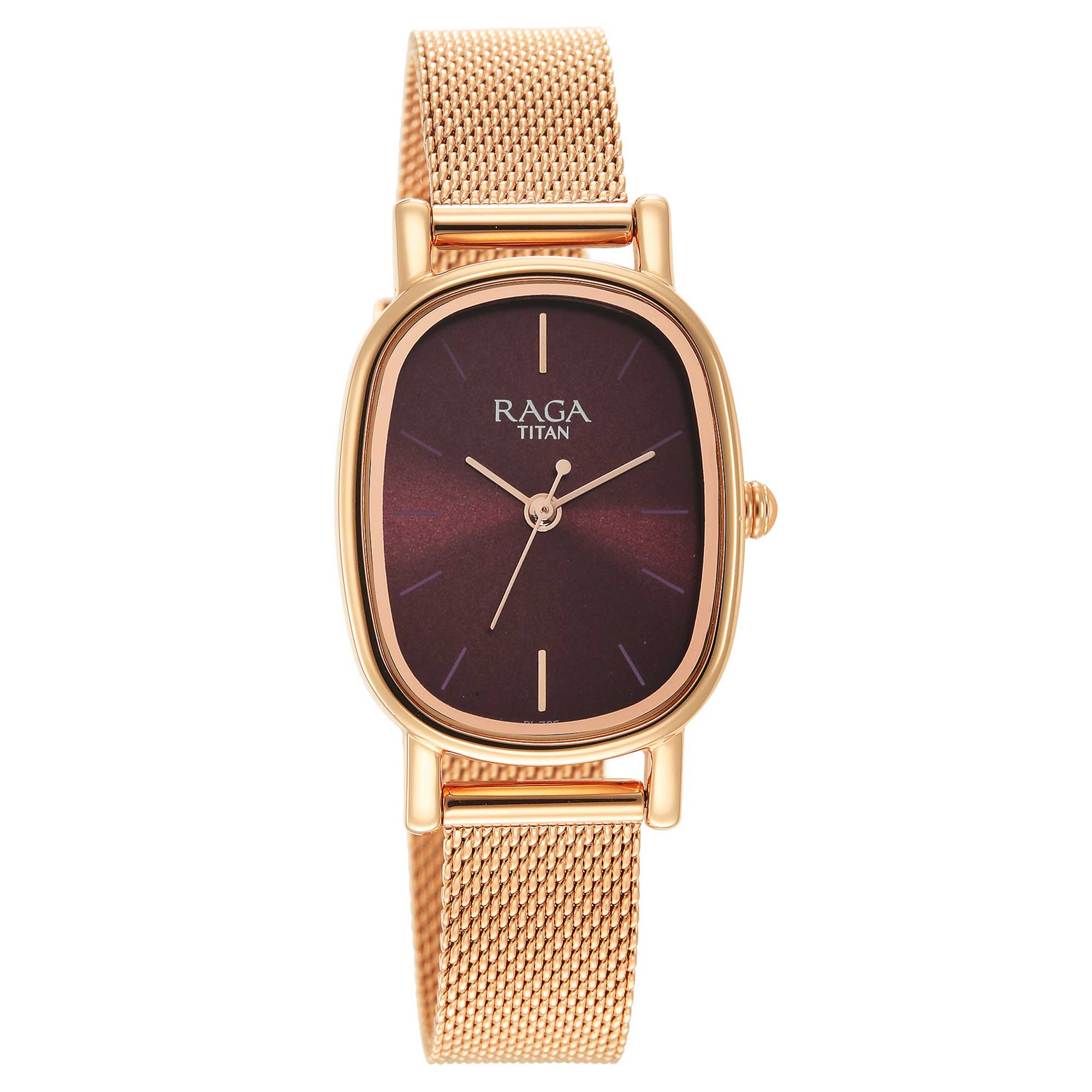 Raga Viva Brown Dial Stainless Steel Strap Watch-2665WM01