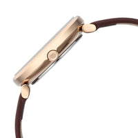 Jam Tangan Tali Keluli Tahan Karat Dail Coklat Titan Marhaba untuk Wanita