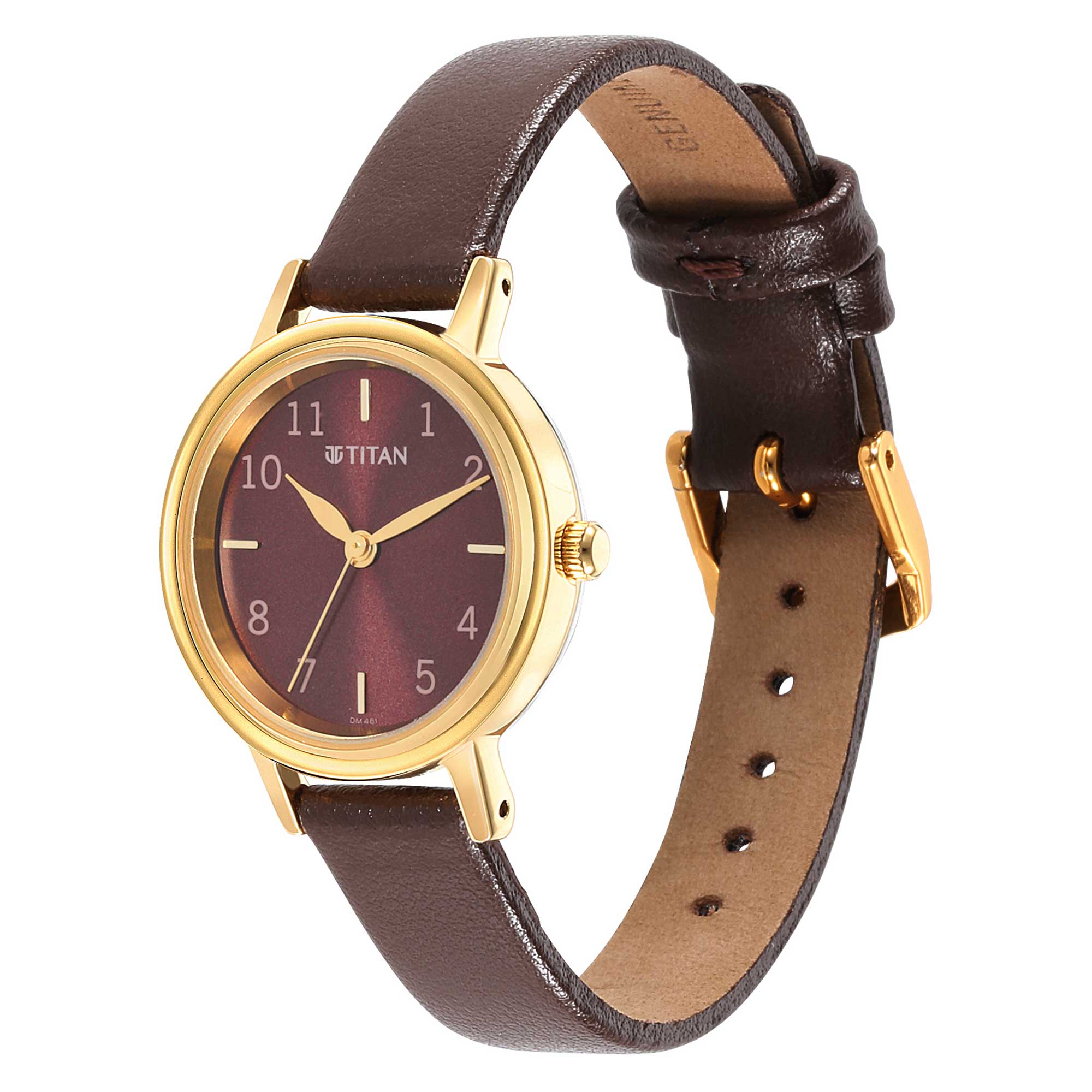 Women Karishma Brown Dial Metal Strap Watch