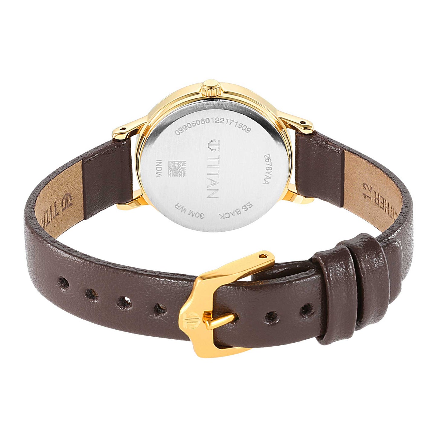 Women Karishma Brown Dial Metal Strap Watch