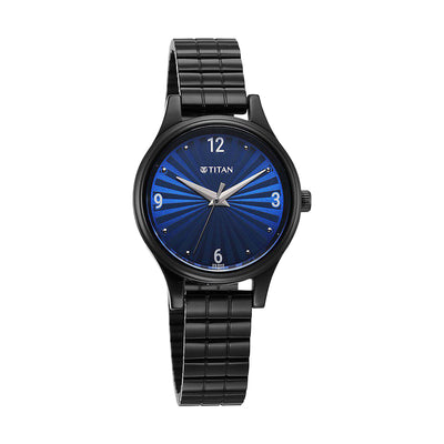 Titan Karishma Blue Dial Stainless Steel Strap Watch for Women