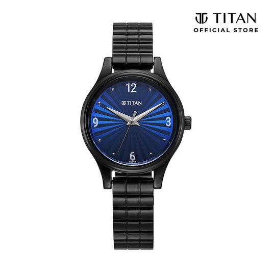 Titan Karishma Blue Dial Stainless Steel Strap Watch for Women