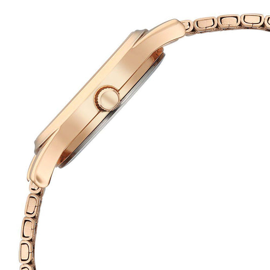 Titan Karishma Quartz Analog Off White Dial Rose Gold Stainless Steel Strap Watch For Women(2679WM02)