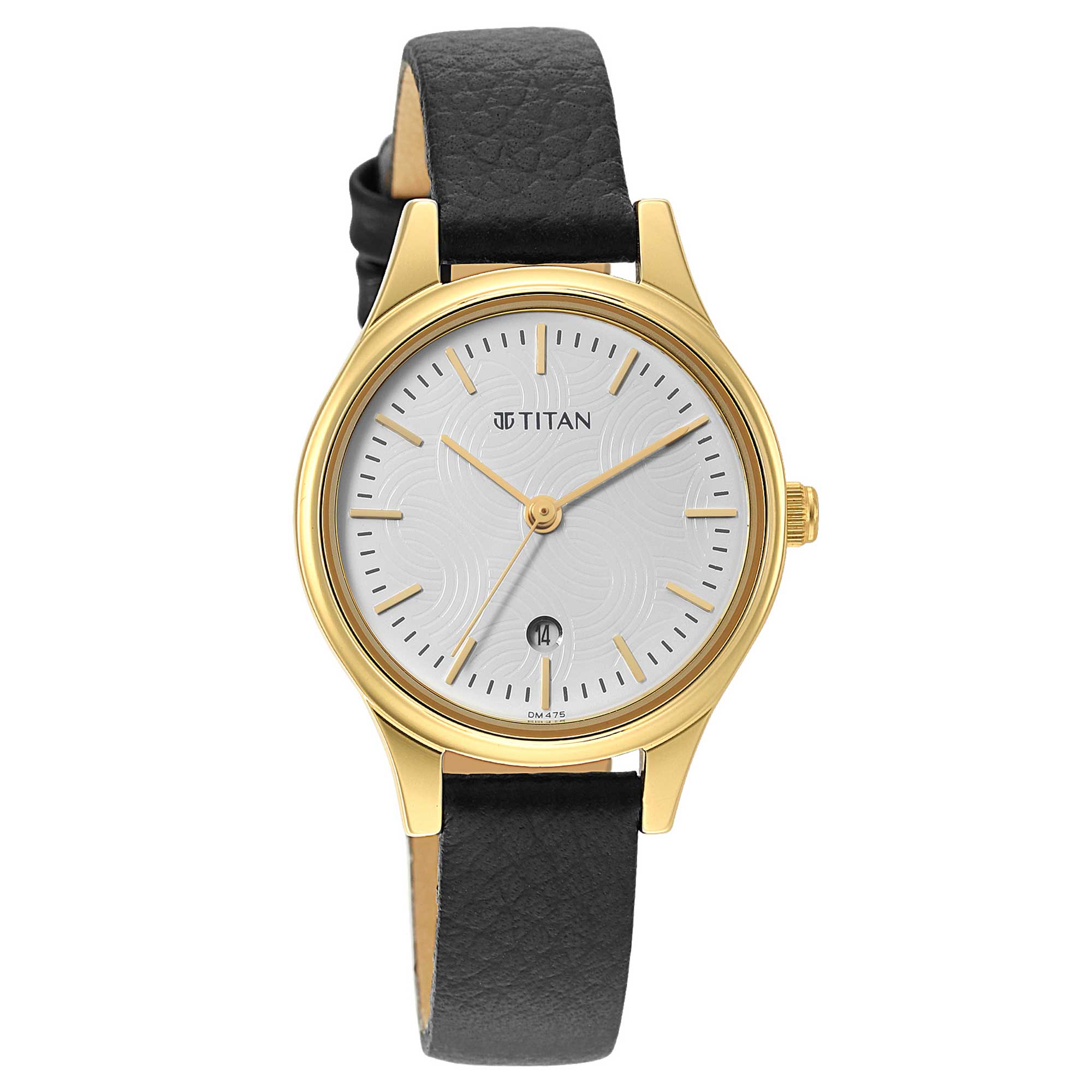 Titan Karishma White Dial Analog Leather Strap watch for Women