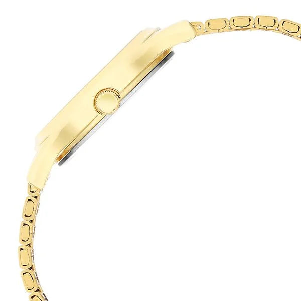 Jam Tangan Tali Keluli Tahan Karat Analog Dail Beige Titan Karishma untuk Wanita (2679YM01)