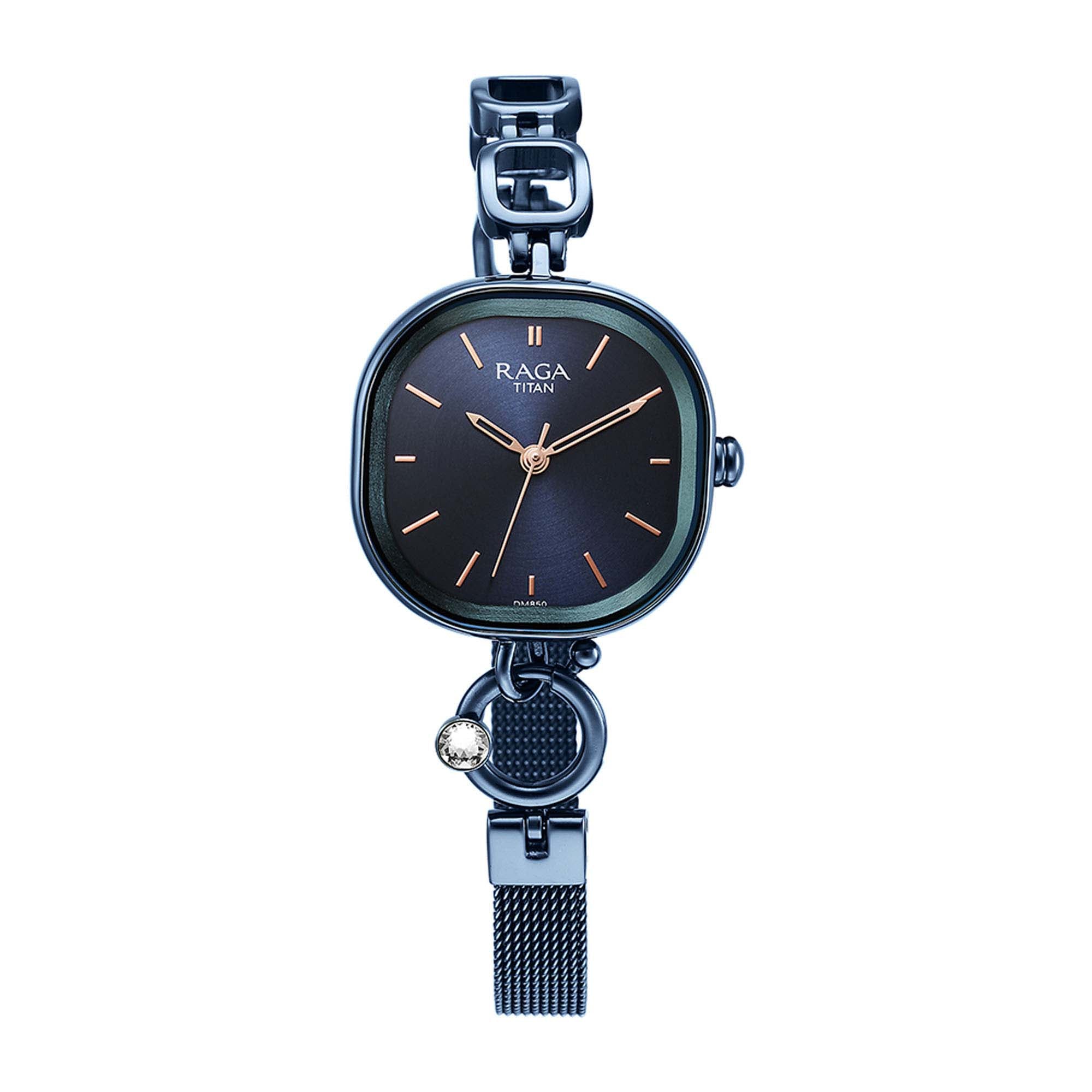 Raga Delight Blue Dial Metals Strap Watch-2693QM01