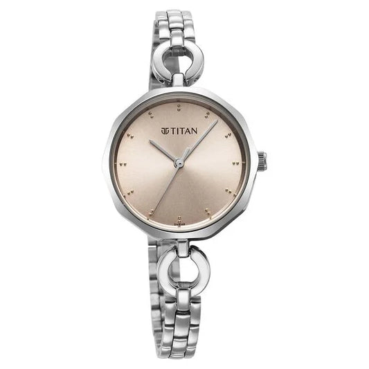 Titan Karishma Silver Dial Watch for Women (2702SM01)