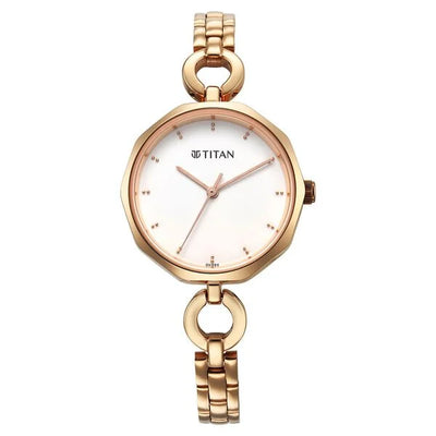 Titan Karishma White Dial Watch for Women (2702WM01)
