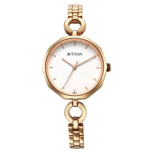 Titan Karishma White Dial Watch for Women (2702WM01)