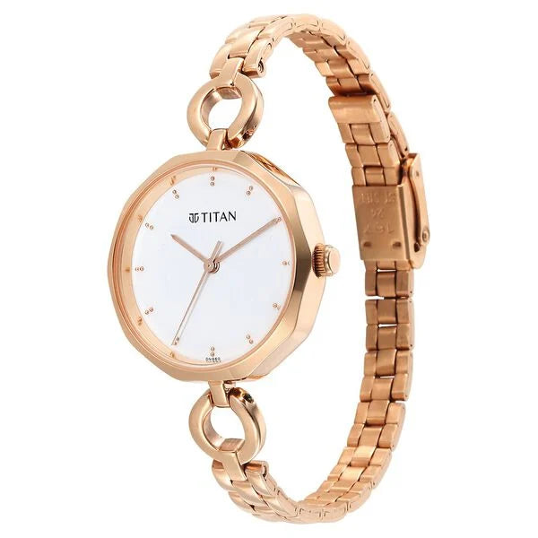 Titan Karishma White Dial Watch for Women (2702WM01)