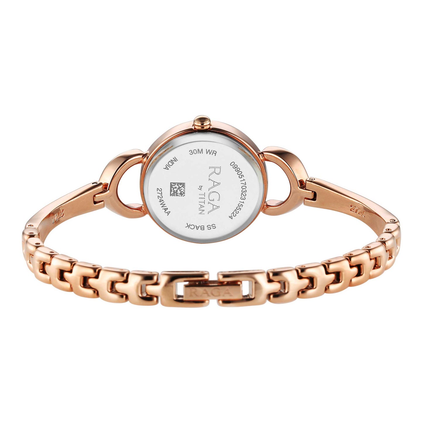 Titan Raga Rose Gold Dial Watch for Women-2724WM01