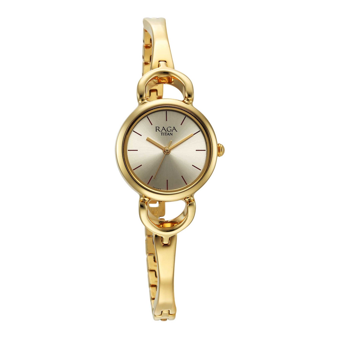 Titan Raga Champagne Dial Watch for Women-2724YM01