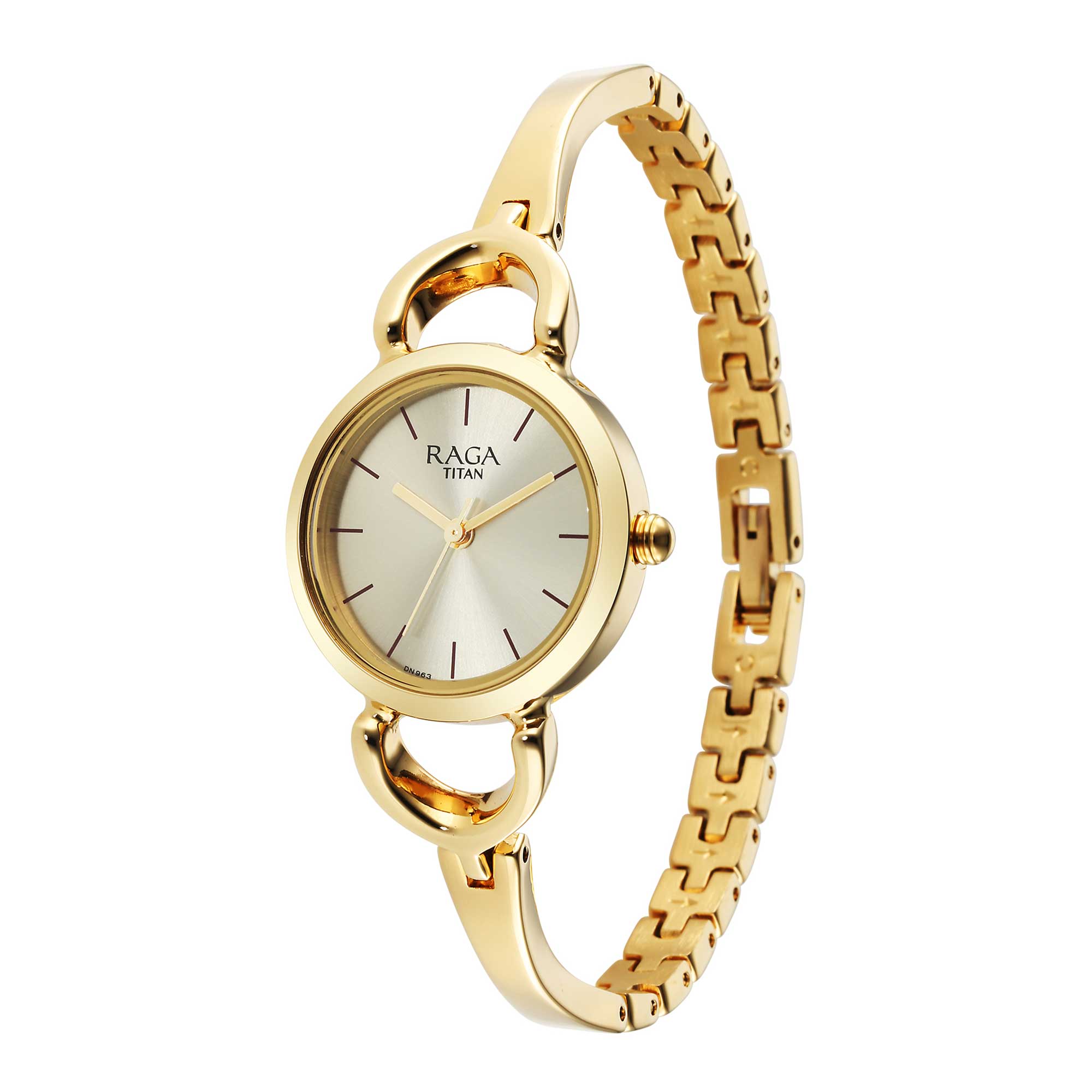 Titan Raga Champagne Dial Watch for Women-2724YM01