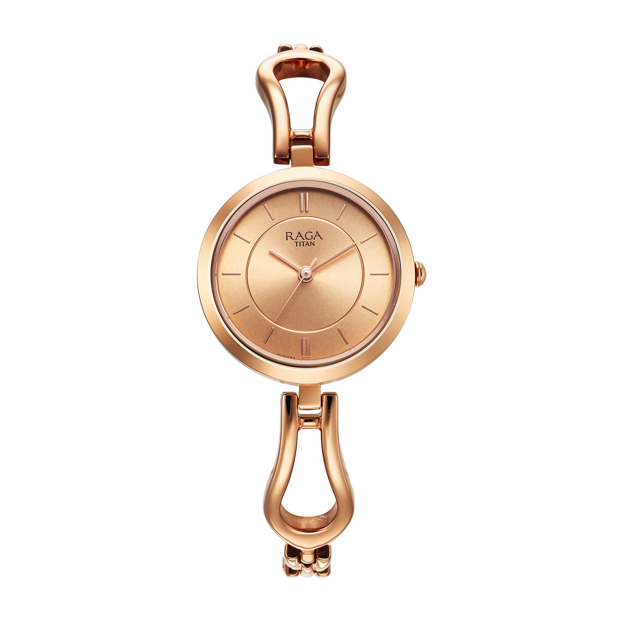 Titan Raga Champagne Dial Watch for Women-2727WM01