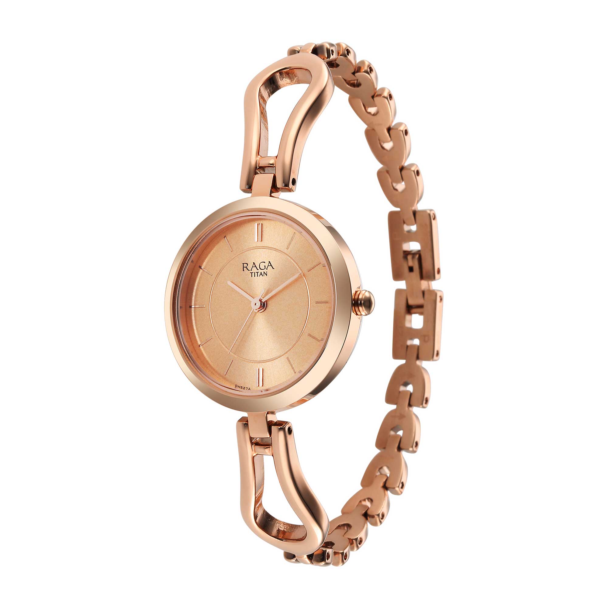 Titan Raga Champagne Dial Watch for Women-2727WM01