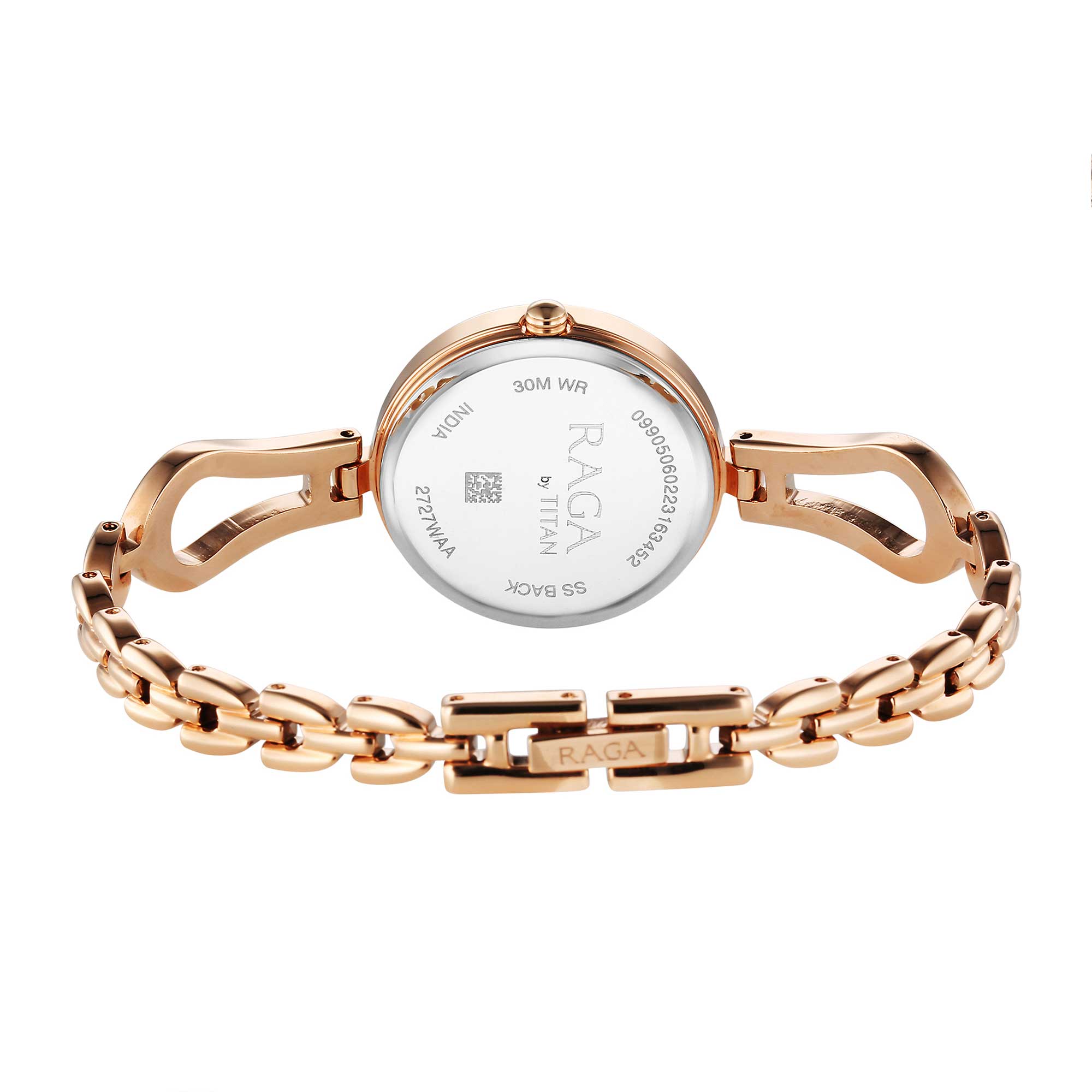 Titan Raga Champagne Dial Watch for Women-2727WM01