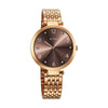 Jam Tangan Tali Keluli Tahan Karat Dail Coklat Titan Workwear untuk Wanita