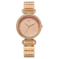 Titan Raga Rose Gold Dial Metal Strap Analog Watch For Women