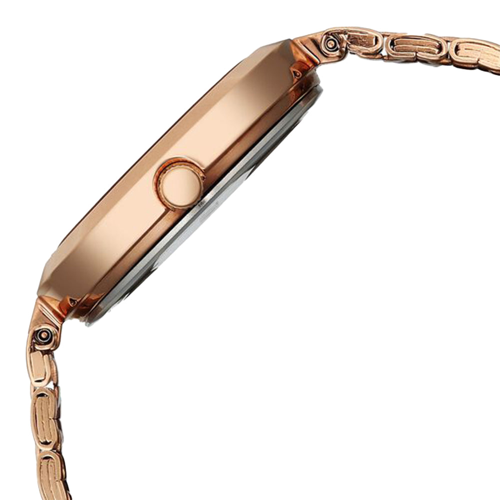 Titan Karishma Pink Dial Stainless Steel Strap Watch for Women