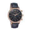 Sonata Wedding Edit Black Dial Leather Strap Watch for Men