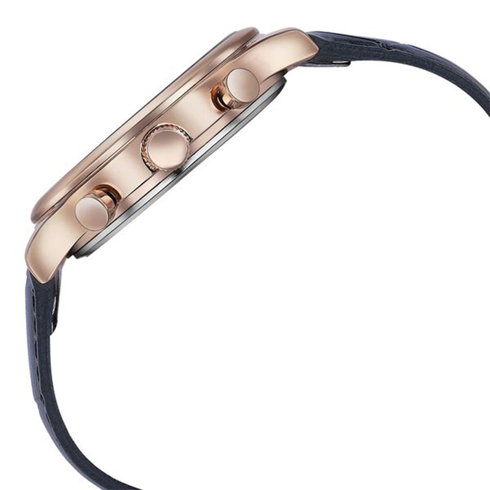 Sonata Wedding Edit Black Dial Leather Strap Watch for Men