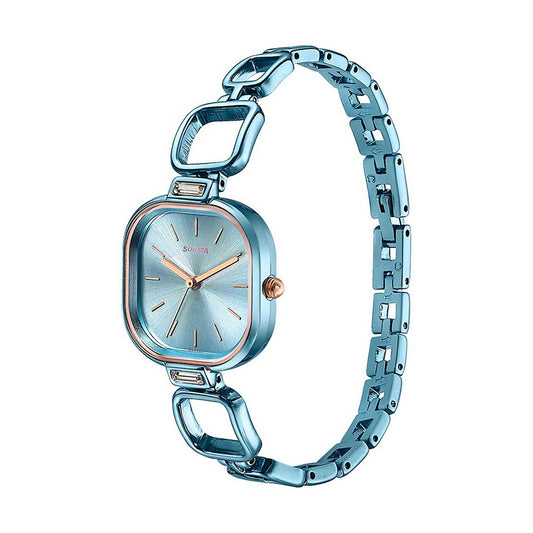 Sonata Colors of Earth Blue Dial Metal Strap Watch for Women