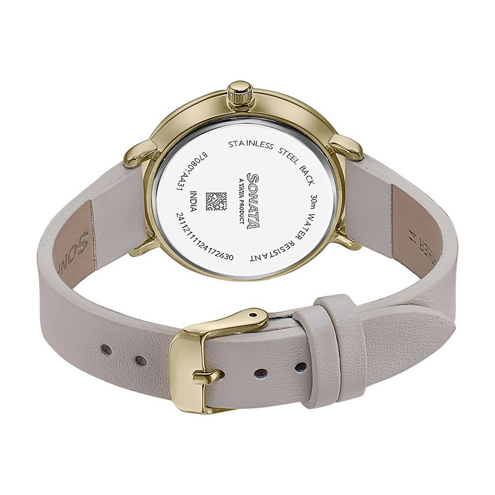 Sonata Wedding Edit Silver Dial Stainless Steel Strap Watch for Women