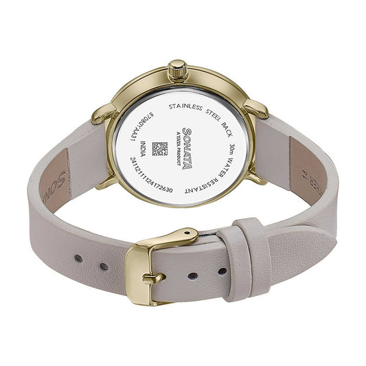 Sonata Wedding Edit Silver Dial Stainless Steel Strap Watch for Women