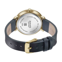 Sonata Wedding Edit Black Dial Leather Strap Watch for Women