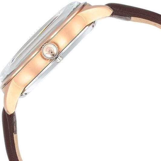 Titan Skeletal Automatic Blue Dial Brown Leather Strap Watch for Men (90110WL04)